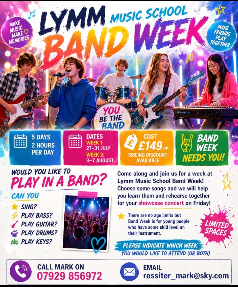 Lymm Music school band week